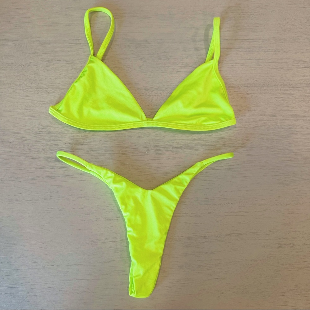Neon Yellow Bikini Set